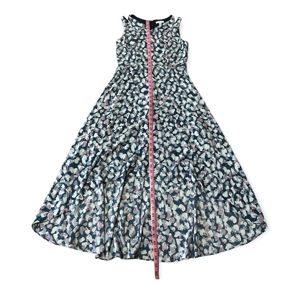 H by Halston Women’s Blue Watercolor High Low Sleeveless Midi Dress, Size 6 - Picture 10 of 11